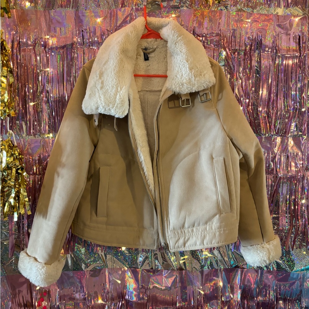 Faux Fur Buckle Jacket - Picture 11 of 11